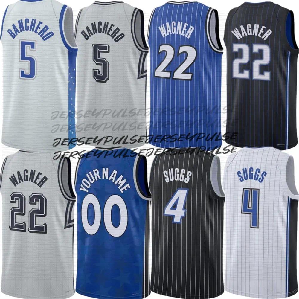 Custom Paolo Banchero Jerseys Franz Wagner Anthony Black Jalen Suggs Cole Anthony Jonathan Isaac Gary Basketball