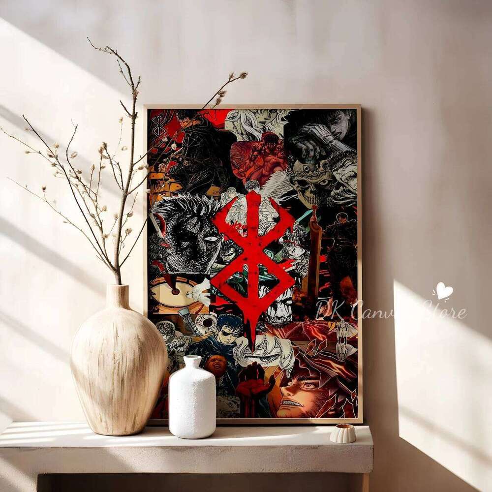 Anime Berserk Prints Figure Guts Griffith Canvas Painting DIY Wall Art Home Decor Japanese Poster Fans Gifts-unframed 26Y0606 - view 5