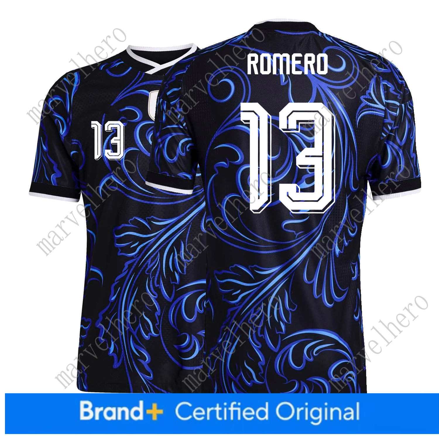 Argentina Away Jersey NO.13 Cristian Romero World Cup 2026 Soccer T shirt Argentina National Team Sports T-shirt Jerseys Flag Football Stars Man Woman