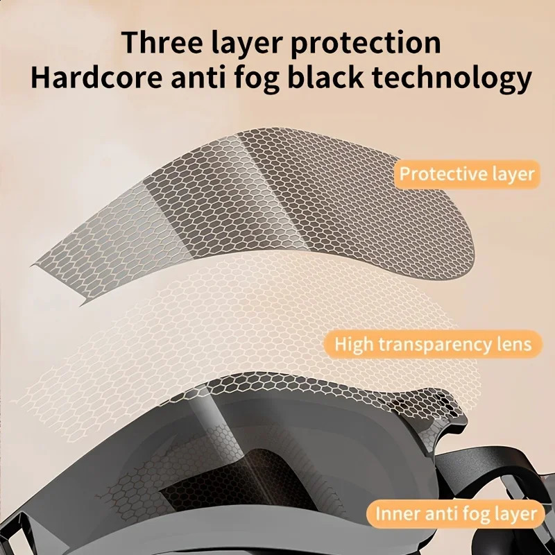 Swimming Goggles Anti Fog HD Waterproof Soft Silicone With Adjustable Strap Unisex Gear For Swim Training All Kinds Water Sport 260831 - view 6