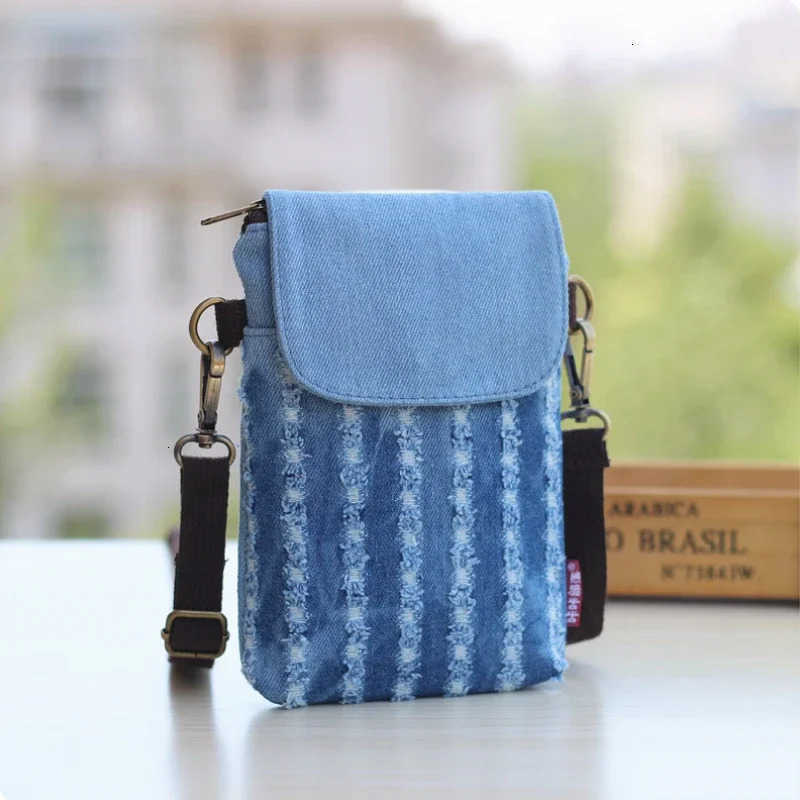 Designer Wens 3-layer Denim Mini Messenger Mobile Phe Bag Case Shoder Bag Purse Pouch Handbag Wallet Wens Bag Tote Bag J260606 - view 3