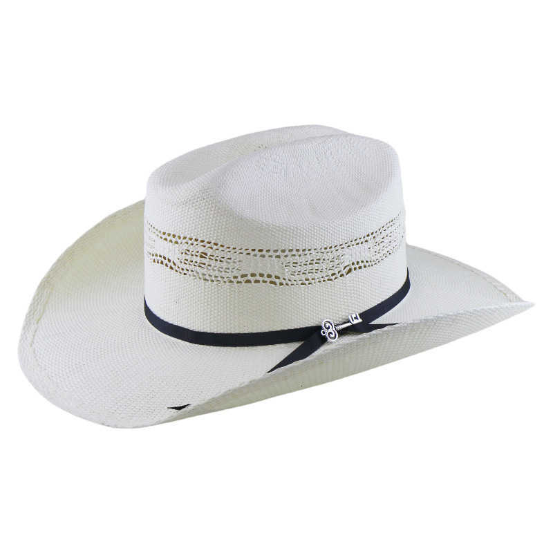 Stiff woven hand-knit hat, cowboy hat, jazz hat, rolled brim straw hat L260508
