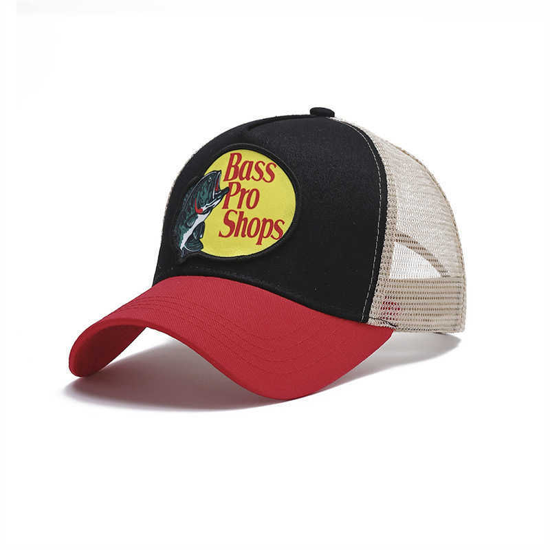 Printed Baseball Cap with Mesh, Fishnet Pattern, Duckbill Hat for Men and Women, Summer Mesh Hat, Sun Protection Hat C260515