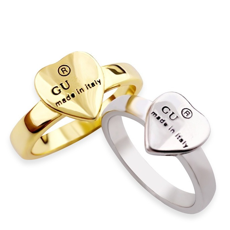 Designer Rings for Women Premium Gold and Silver Rings Minimalist Heart Rings Luxury Letter Rings Fashion Vintage Necklace Earring Ring Set Jewelry Gifts