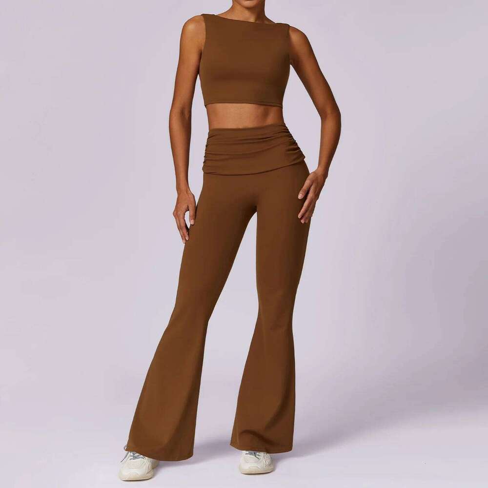 Yoga Clothing Sets Women Athletic Wear High Waist Leggings And Top Two Piece Set Seamless Gym Tracksuit Fitness Workout Outfits 26L0606