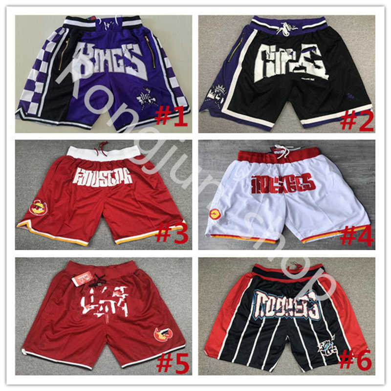 Charles Barkley Basketball Shorts Just Don Wear Sport Pant Pocket Zipper Isiah John Wall Steve Nash Collin Sexton Bradley Beal Grant Hill