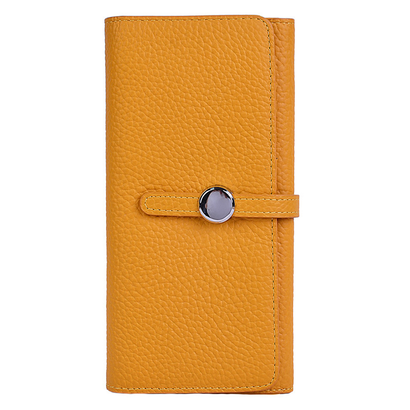 Designer Wallet 2026 Women's Genuine Leather Long Snap Wallet, Large Capacity Multi-Card, Phone & Cash Organizer Free Shipping - view 7