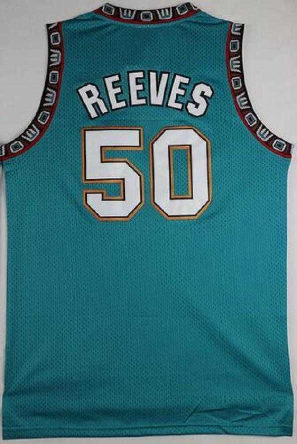 Retro Top Quality 2 Johnson Jersey 33 Mourning 50 Reeves 1 Bogues Jerseys 10 Bibby 3 Abdur Rahim 44 Pistol Men Basketball Shorts Shirts