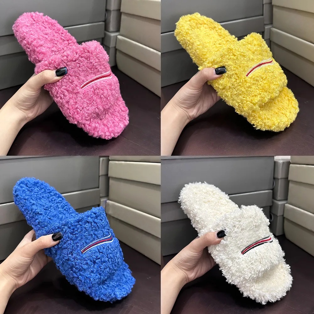 flat sandals fur slides Sandals sandal sandels Sandals Fashion slipper sliders Designer slides sandals slippers for men women Hot Designer unisex With Box Size 35-46