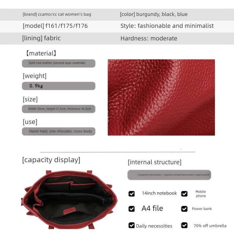 Women Genuine Leather Large Capacity Tote Fashion Casual Shoulder Crossbody Handbag For Daily SENYY