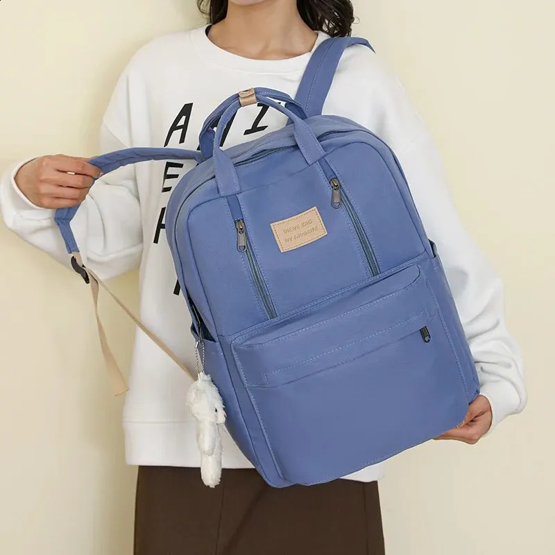 DIEHE Solid Color Women Backpack High Quality Youth Waterproof Backpacks for Teenage Girls Female School Shoulder Bag Bagpack y260615 - view 6
