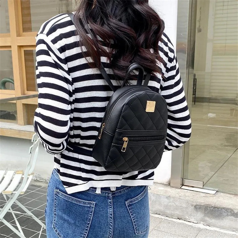 Backpack for Women PU Leather Multifunction Crossbody Bag Ladies Phone Pouch Pack y Shoulder Messenger Bags y260615 - view 6