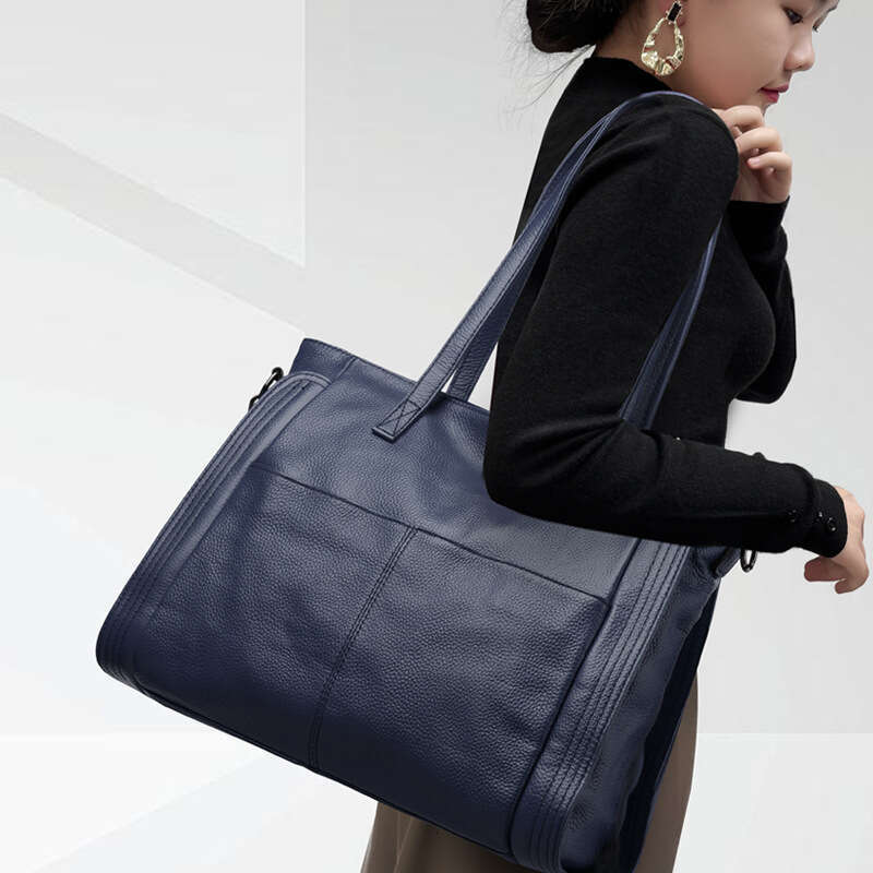 Women Genuine Leather Large Capacity Tote Fashion Casual Shoulder Crossbody Handbag For Daily SENYY