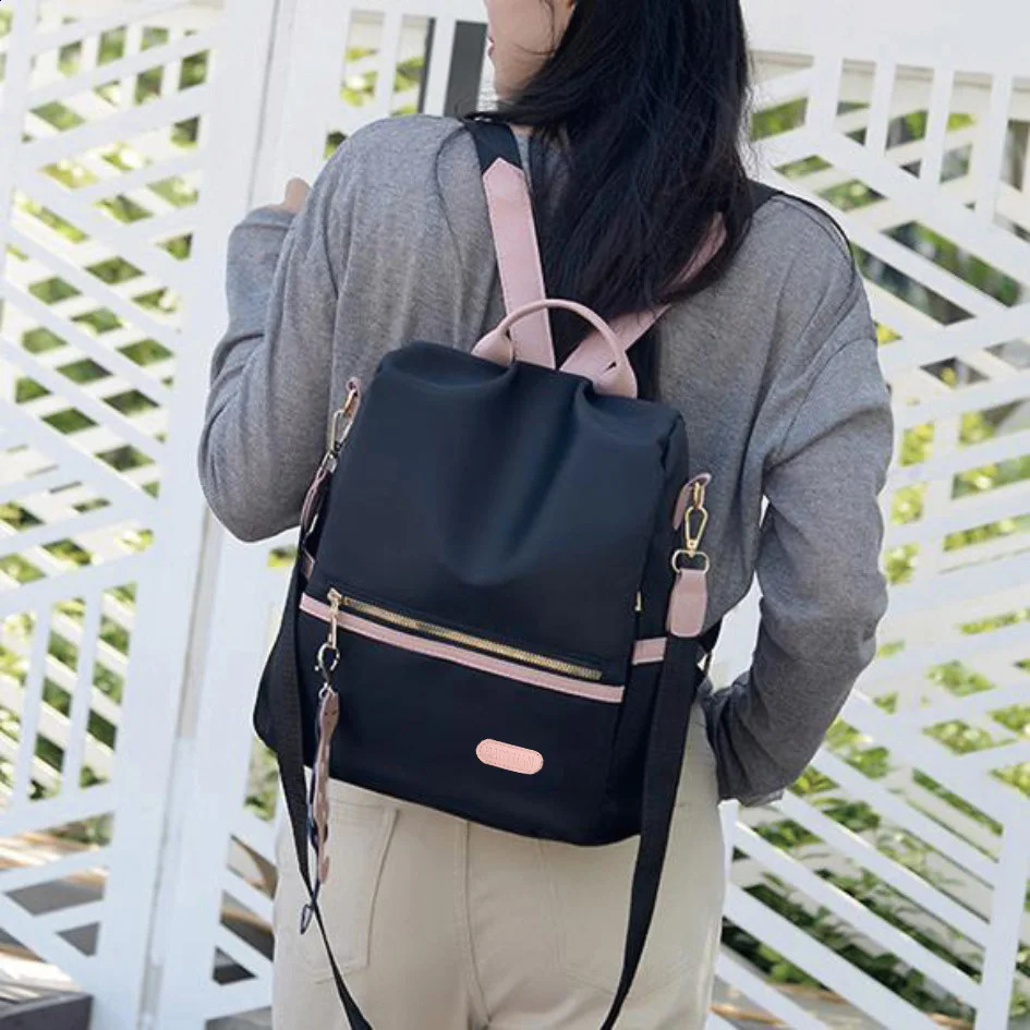 Backpack womens backpack travel antitheft oxford cloth light and fashionable versatile y260615 - view 4