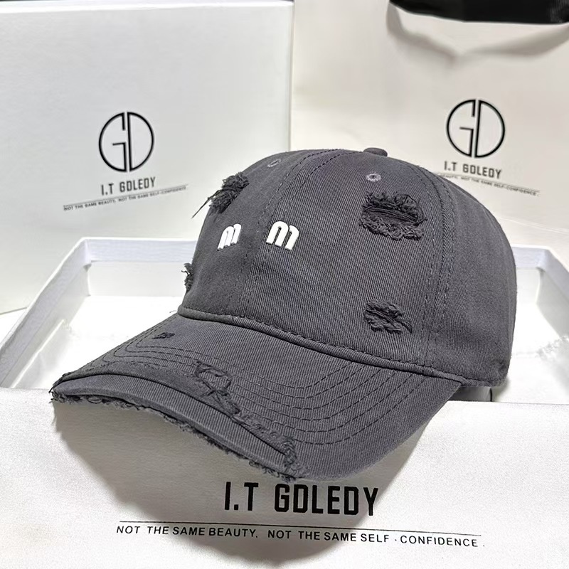 Y2K Vintage Baseball Cap Designer Hats Women Hip Hop Street Style Sun Cap Bulk Wholesale For Embroidered Workmanship