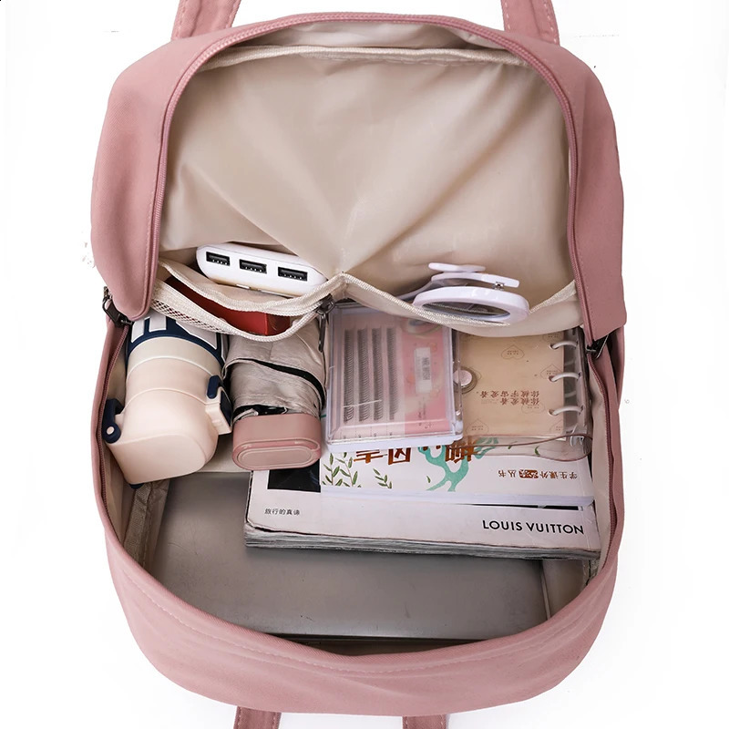 DIEHE Solid Color Women Backpack High Quality Youth Waterproof Backpacks for Teenage Girls Female School Shoulder Bag Bagpack y260615 - view 7