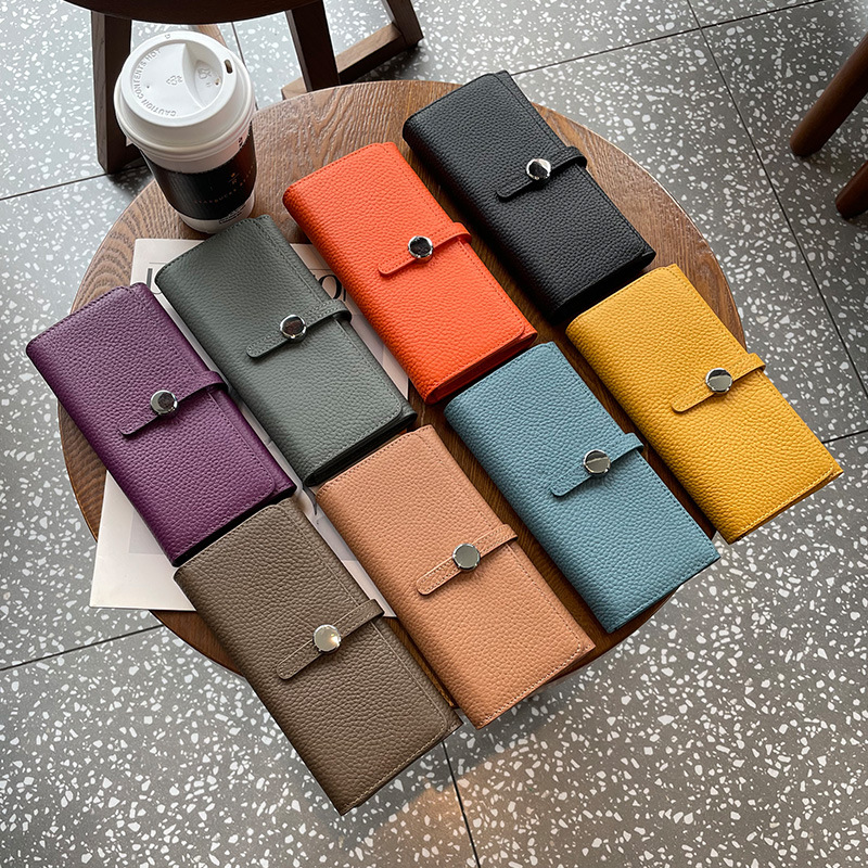 Designer Wallet 2026 Women's Genuine Leather Long Snap Wallet, Large Capacity Multi-Card, Phone & Cash Organizer Free Shipping - view 4
