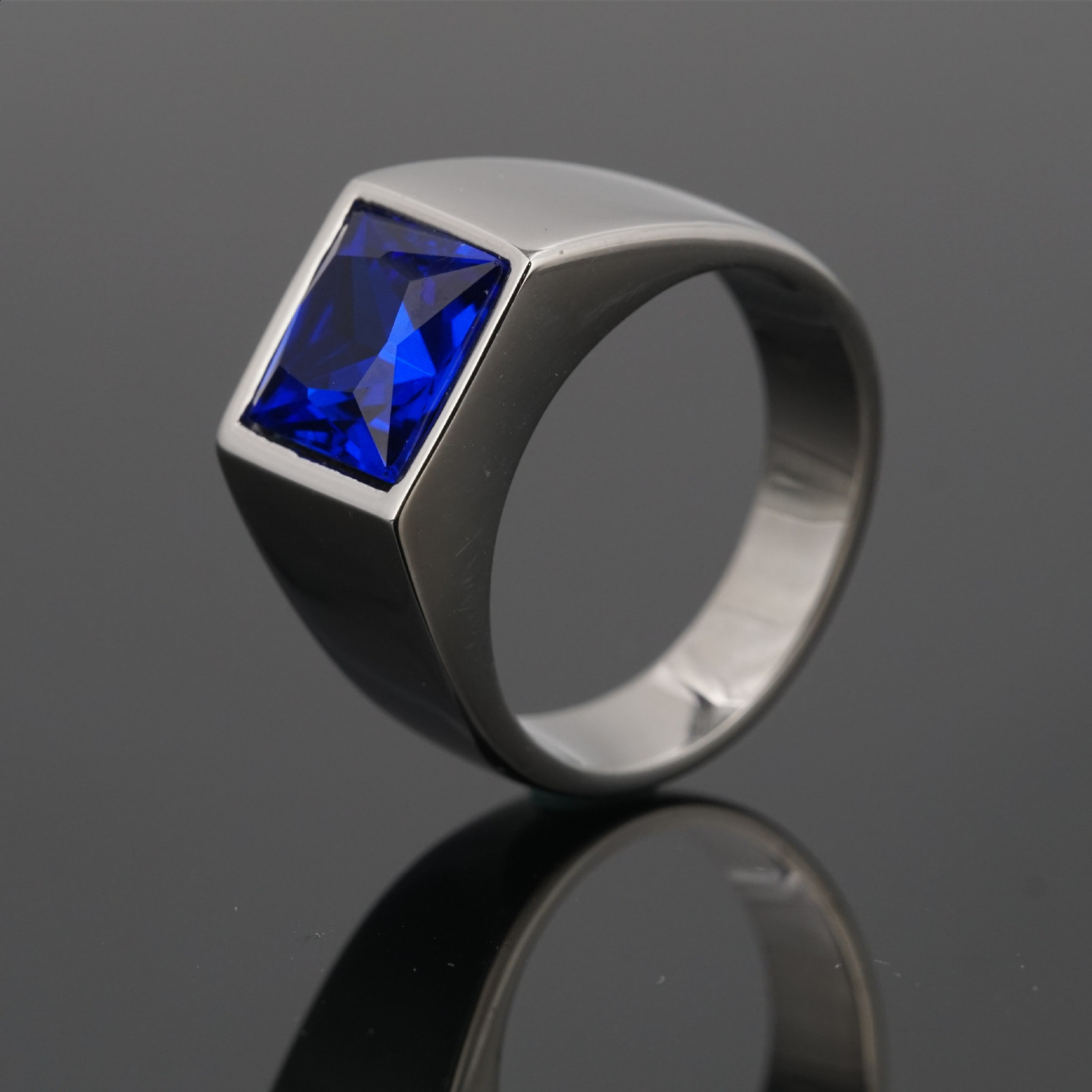 R3363 Mens/Women High Quality 316L Stainless Steel Onyx Party Rings Fashion Trend Jewelry 250701 - view 3