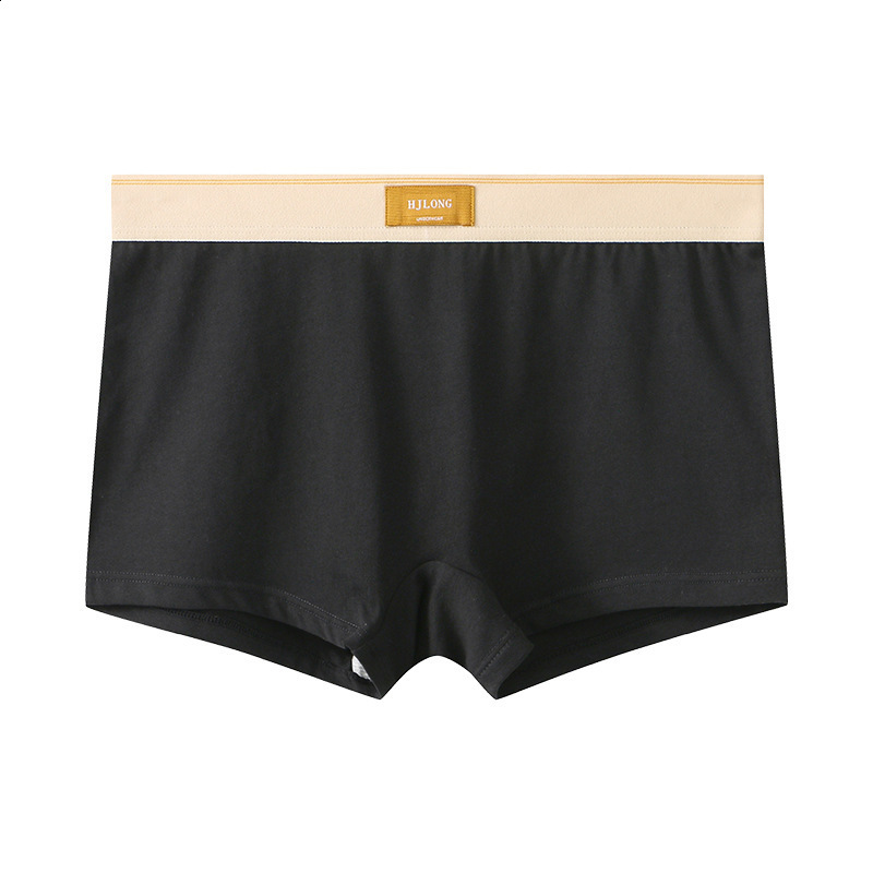 3PCSPack 100% Cotton Trendy Solid Womens Panties Knit Breathable Boxer Underwear Soft High Elastic Midrise Thin Boyshorts 250828