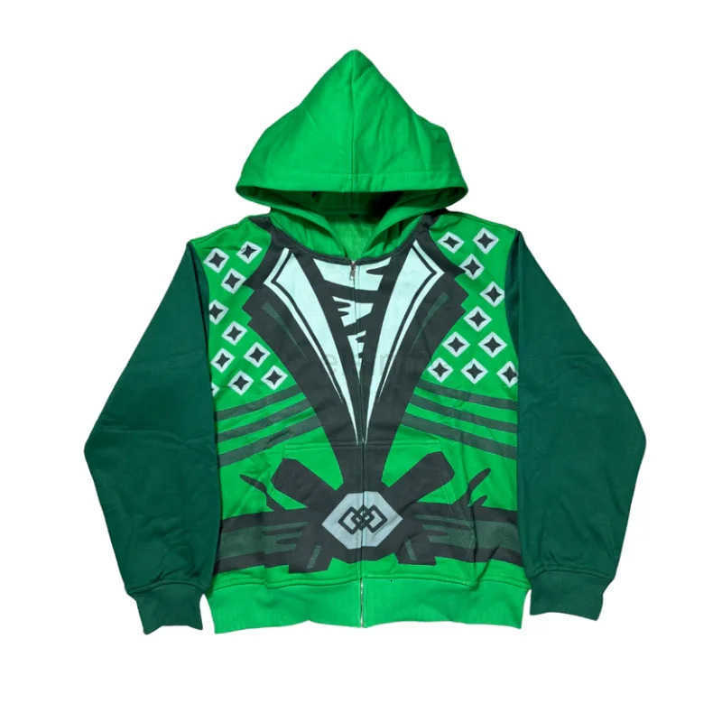 Strt Hoodie Y2K Zipup Japanese High Ninja Casual Cosplay Print Anime Sweatshirt Daily Harajuku New Strtwear Unisex Boxy Tops X260608 - view 5