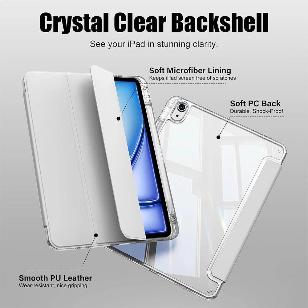 Clear Crystal Protective Case for iPad 5th 6th 7th 8th 9th 10th 11th Gen Air 1 2 3 4 5 6 7 11 Mini Pro 129 Tablet Cover 260528 - view 5
