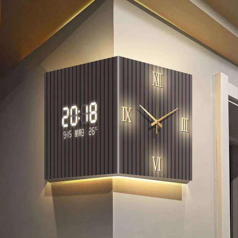 Modern Wall Decorative Led Digital Clock Large Temperature Office Interior Calendar Clocks Aesthetic Room Decor 26Y0608