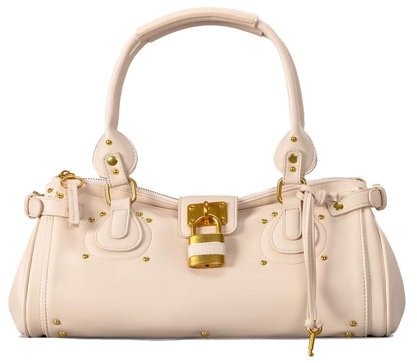 designer 2026 new Mid - century style niche, retro versatile lock - head bag, rivet pillow bag winter 2026 handbag for commuting trendy for women - view 8