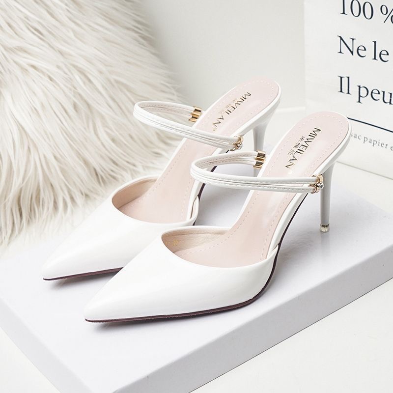 Woman Fashion Wear Summer Shoes PU Leather High-heels
