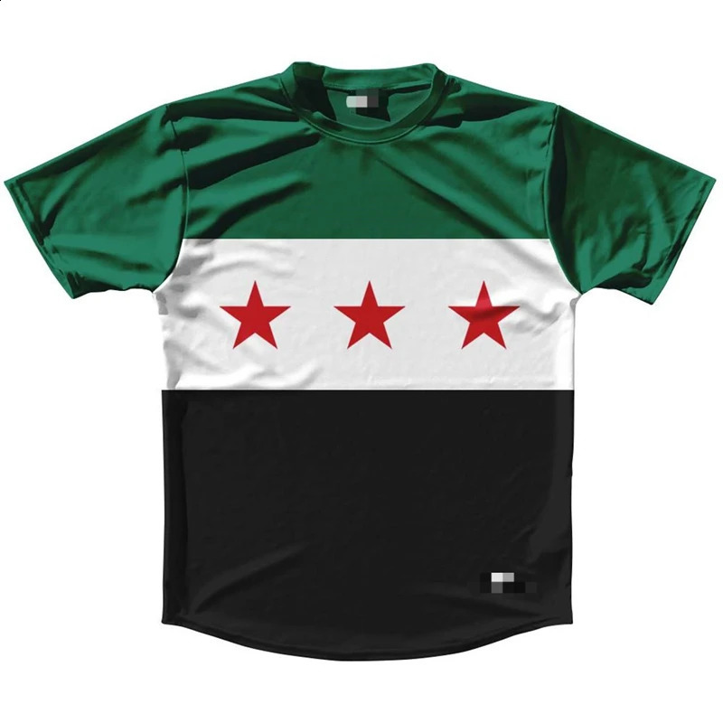 Syria Flag 3D Graphic Tshirts Gifts For Men Women Top Quality Y2k Clothes 2025 Casual Short Sleeve Syria Printed T-shirt260605