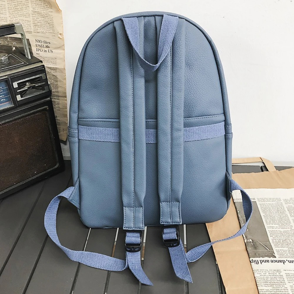 Fashion Backpack High Quality PU Leather Womens for Teenage Girls School Shoulder Bag Bagpack Mochila 2025 y260615 - view 4