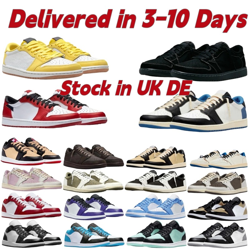 Designer Low 1S Scarpe Da Basket Uomo Donna 1 OG Triple Nero Bianco Shadow Univ…
