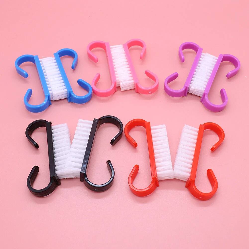 100pcs Cleaning Brush Colorful Plastic Dust Cleaner Brushes Nail Art Pedicure Powder Soft Remover Manicure Tools ddmynov ddmynov