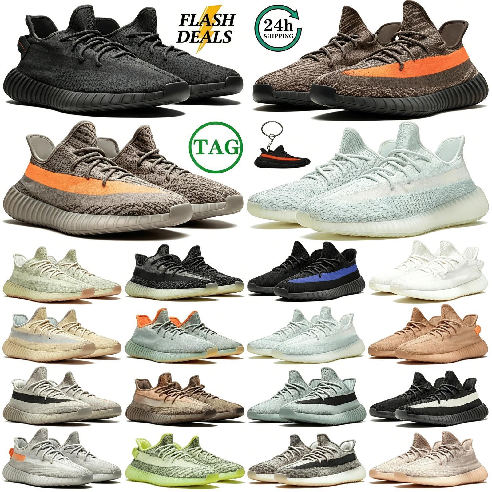 Designer Running Shoes For Men Women Flats Breathable Sneakers Fashion Comfort Trainer Sneaker Mesh Leather Outdoor Sports Mens Trainers Size 36-48