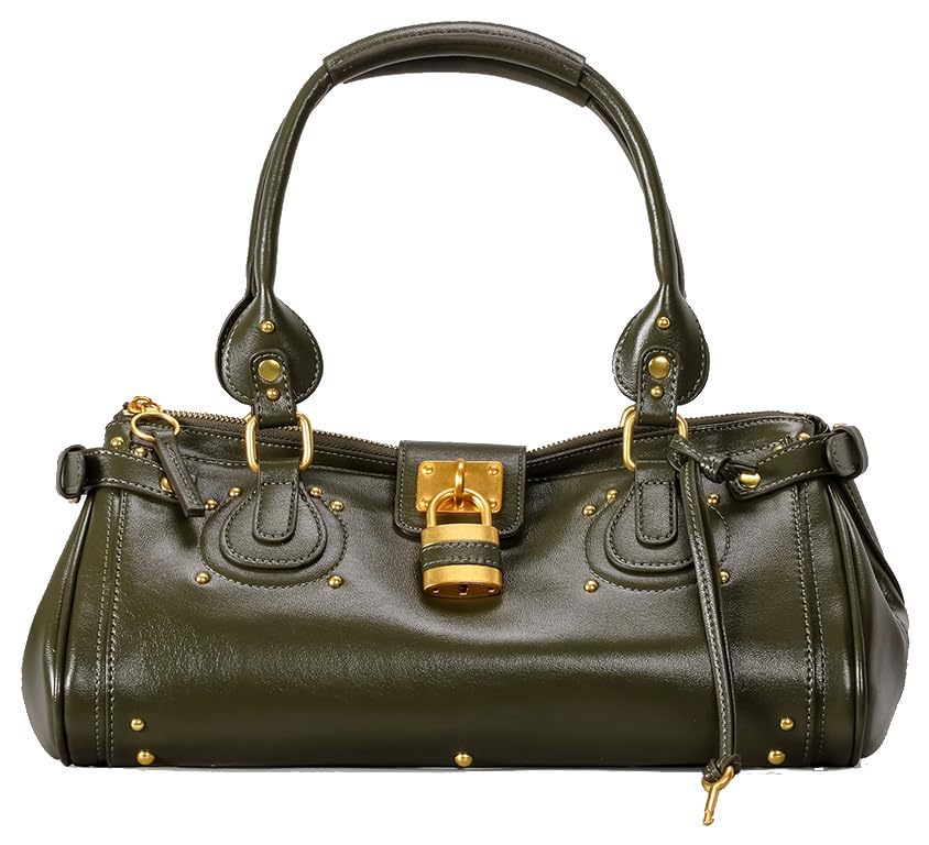 designer 2026 new Mid - century style niche, retro versatile lock - head bag, rivet pillow bag winter 2026 handbag for commuting trendy for women - view 6