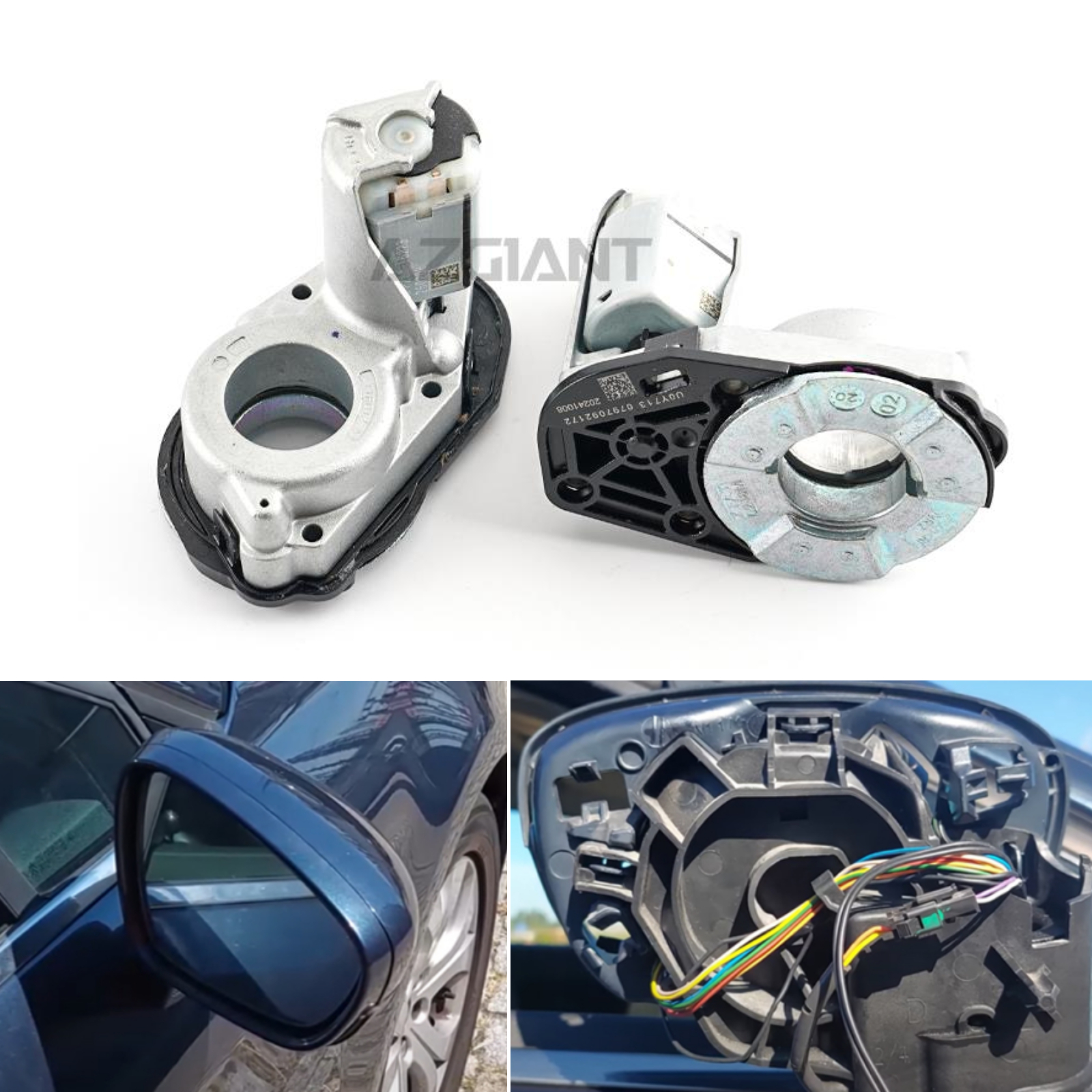 Bupek Electric Folding Side View Mirror Assembly Actuator Motor For Audi S6 A6 A8 S8,BMW X4 X5 Z4 Power Mirros Replace Motor
