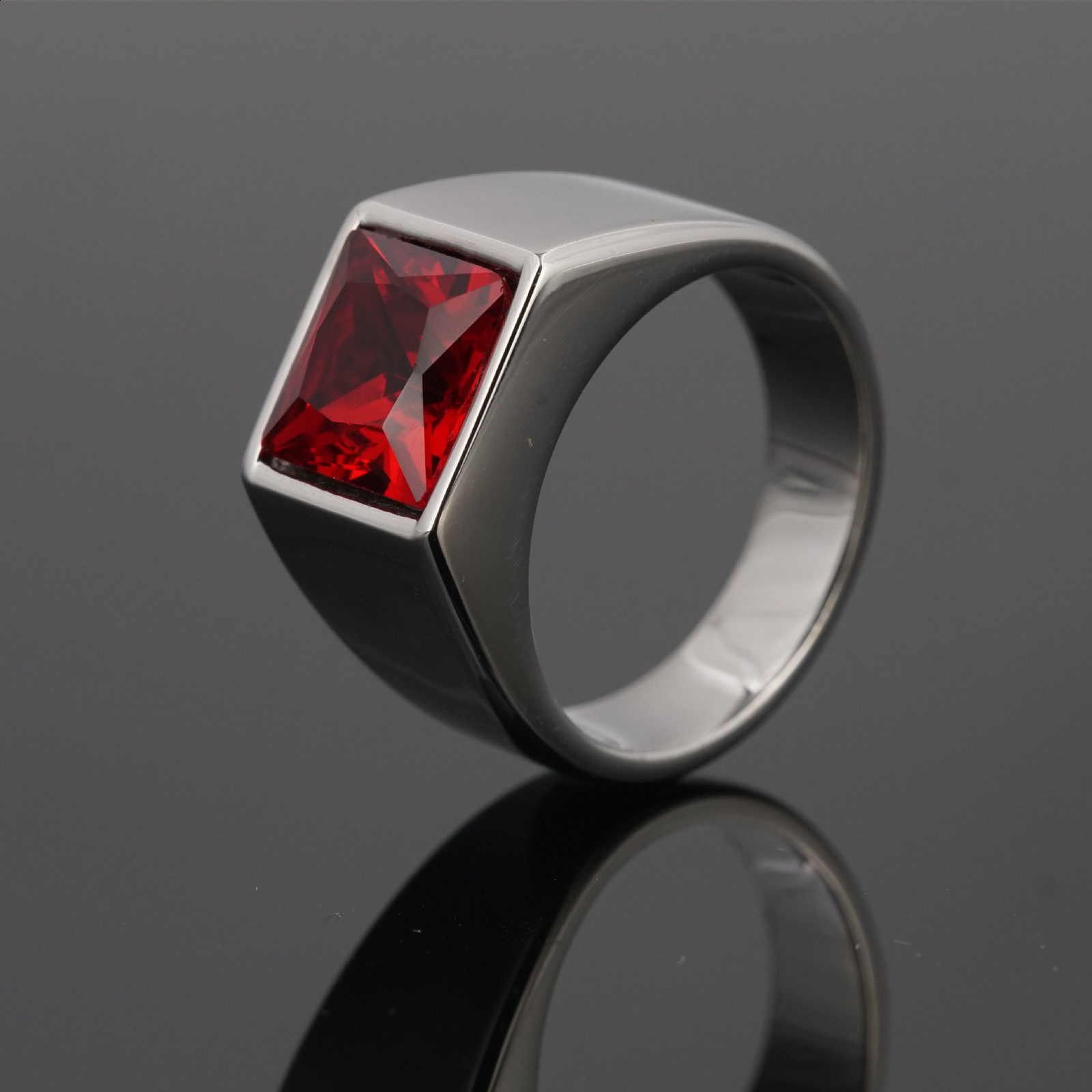 R3363 Mens/Women High Quality 316L Stainless Steel Onyx Party Rings Fashion Trend Jewelry 250701 - view 4