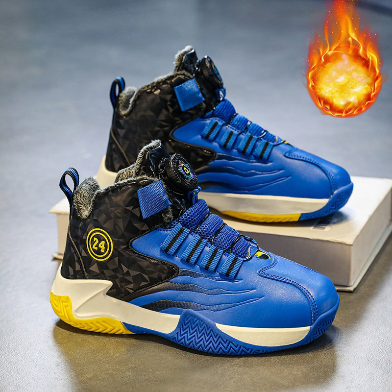 Children Basketball Shoes High Top Rubber Non-slip Field Training Sports Shoes Umshop for Kids Shoes Size 31 - 40 U0594