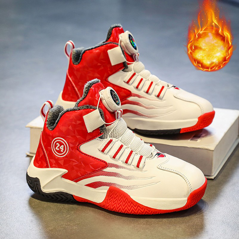 Children Basketball Shoes High Top Rubber Non-slip Field Training Sports Shoes Umshop for Kids Shoes Size 31 - 40 U0594