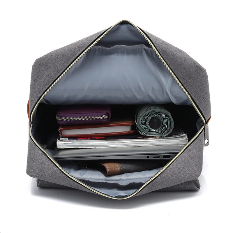 Vintage 16 inch Laptop Backpack Women Canvas Bags Men canvas Travel Leisure Backpacks Retro Casual Bag School For Teenagers y260615 - view 7