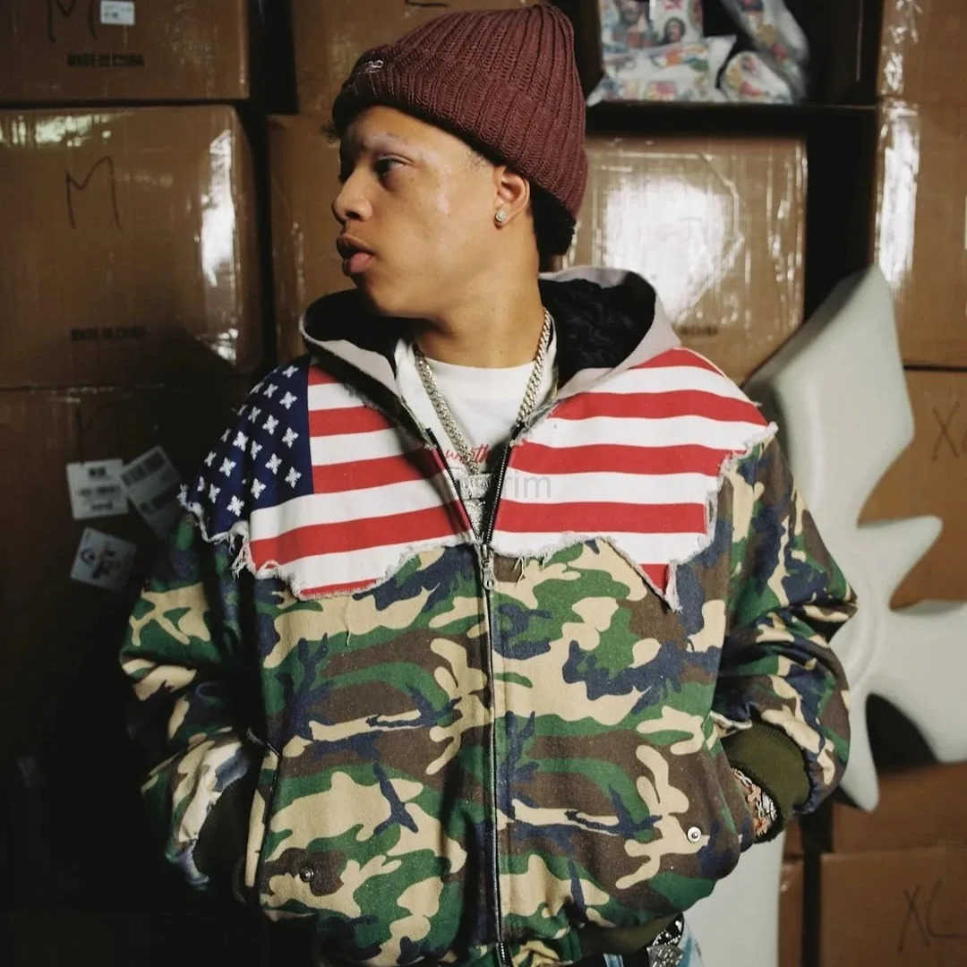 Mens American Hoodies Vintage Y2K Fashion Camouflage USA Flag Casual Hoodie Hip Hop Unisex Sweatshirt Oversized Strtwear X260608 - view 7