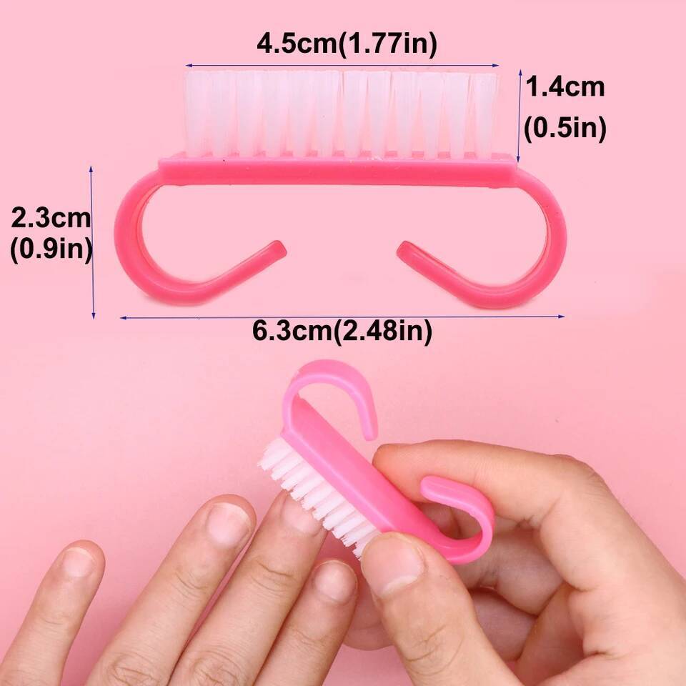 100pcs Cleaning Brush Colorful Plastic Dust Cleaner Brushes Nail Art Pedicure Powder Soft Remover Manicure Tools ddmynov ddmynov