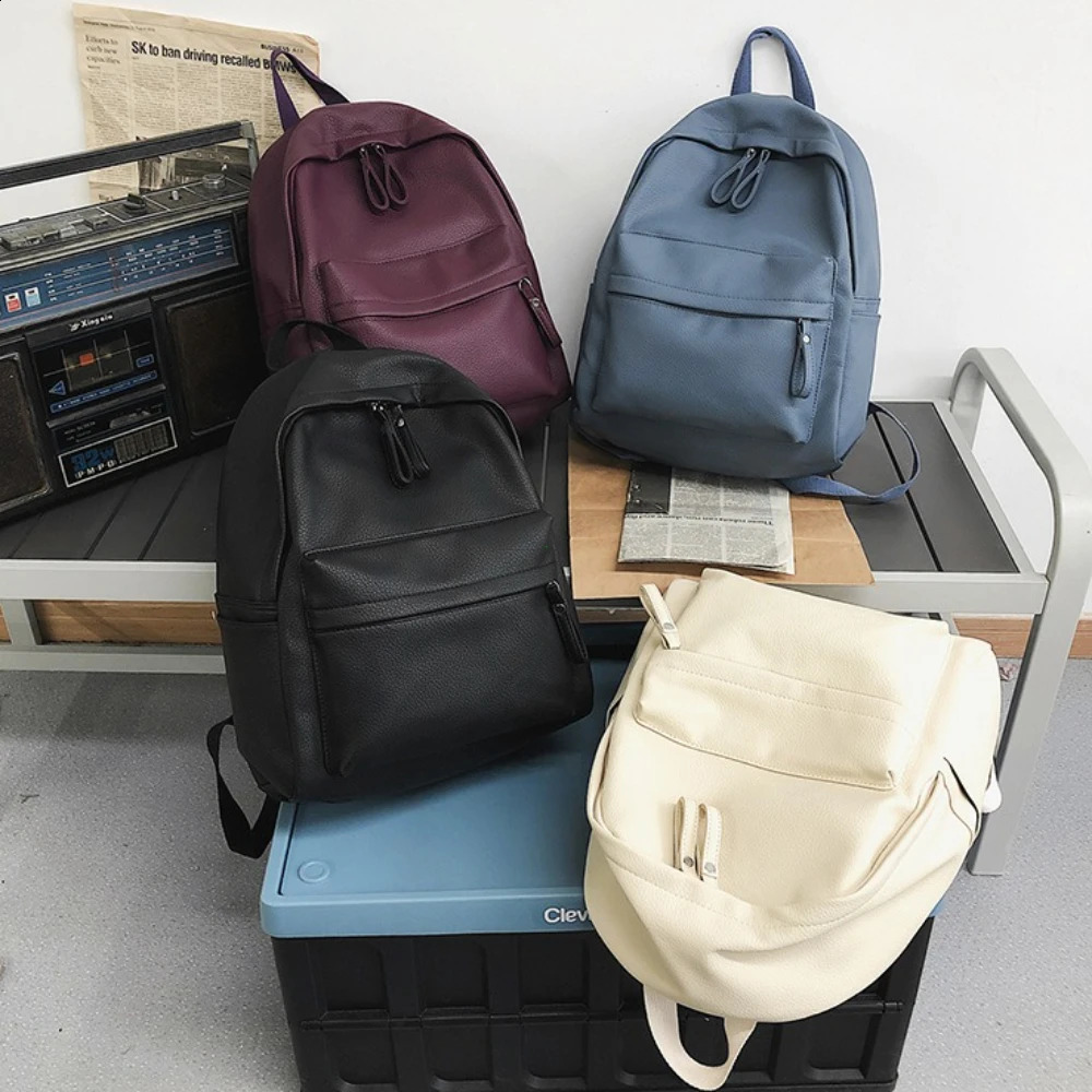 Fashion Backpack High Quality PU Leather Womens for Teenage Girls School Shoulder Bag Bagpack Mochila 2025 y260615 - view 5