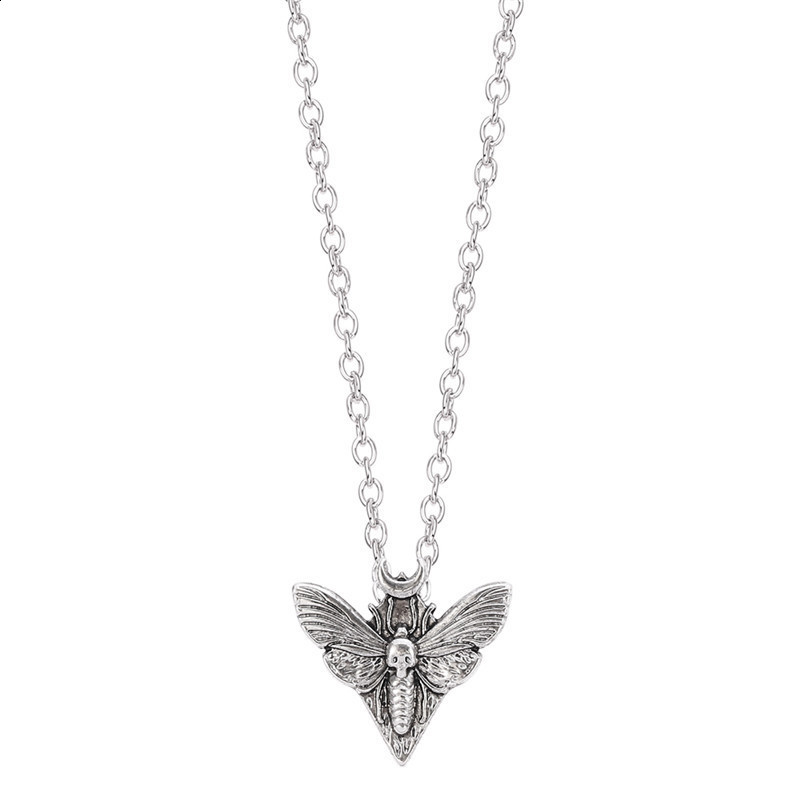 Moth pendant necklace made of zinc alloy an accessory for men and women everyday wear 230320z