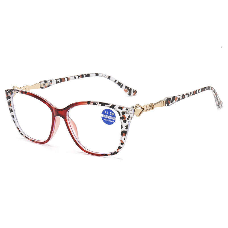 2026 Premium Designer Sunglasses New Leopard Print Square Frame Anti-Blue Light HD Metal Accessories Reading Glasses For Women Wholesale - view 6
