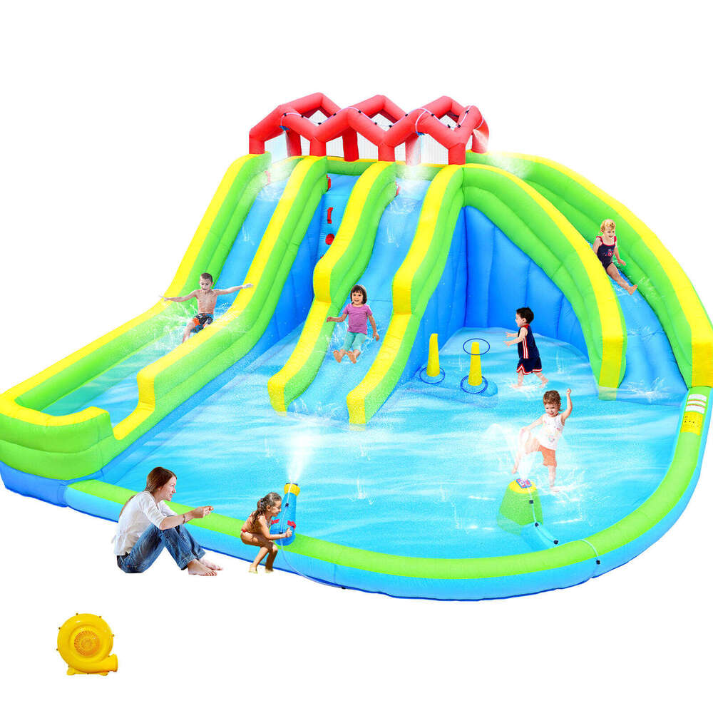 7 in 1 Inflatable Bounce House, House Kids Indoor Outdoor Family Fun, Obstacles, Toddler Jump Bouncy Castle with Ball Pit for Birthday Party Gifts