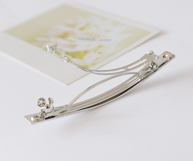 Korean kids alloy spring clip top clip ponytail clip fashion hair accessories children one-line hair clip metal plating hair clip girl accessories 240