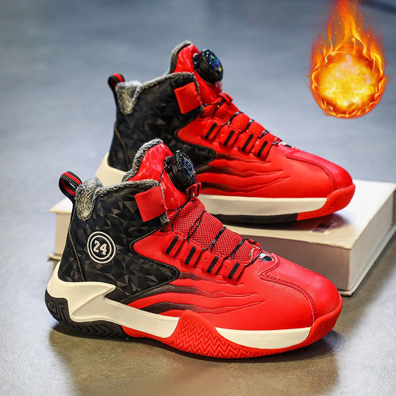 Children Basketball Shoes High Top Rubber Non-slip Field Training Sports Shoes Umshop for Kids Shoes Size 31 - 40 U0594