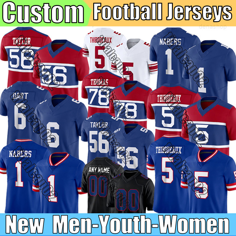 Devito New York City NY Giantsjersey 1 Nabers Thibodeaux Strahan Burns 51 Carte…
