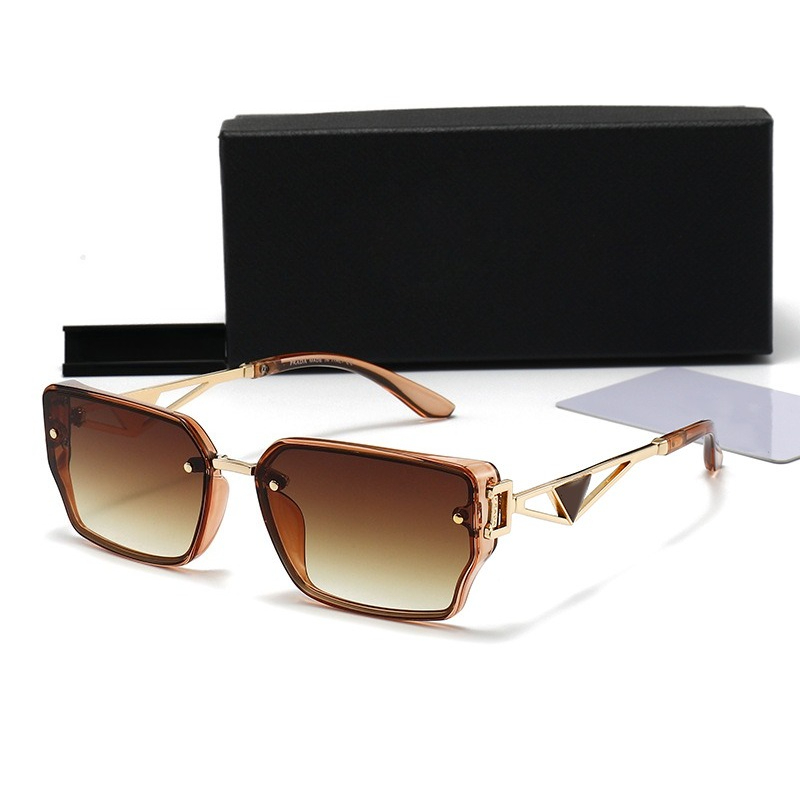 Designer Sunglasses Designer Square Sunglasses for Men Women Polarized UV Protection Fashion Metal Frame Sun Glasses Casual Business Outdoor Eyewear