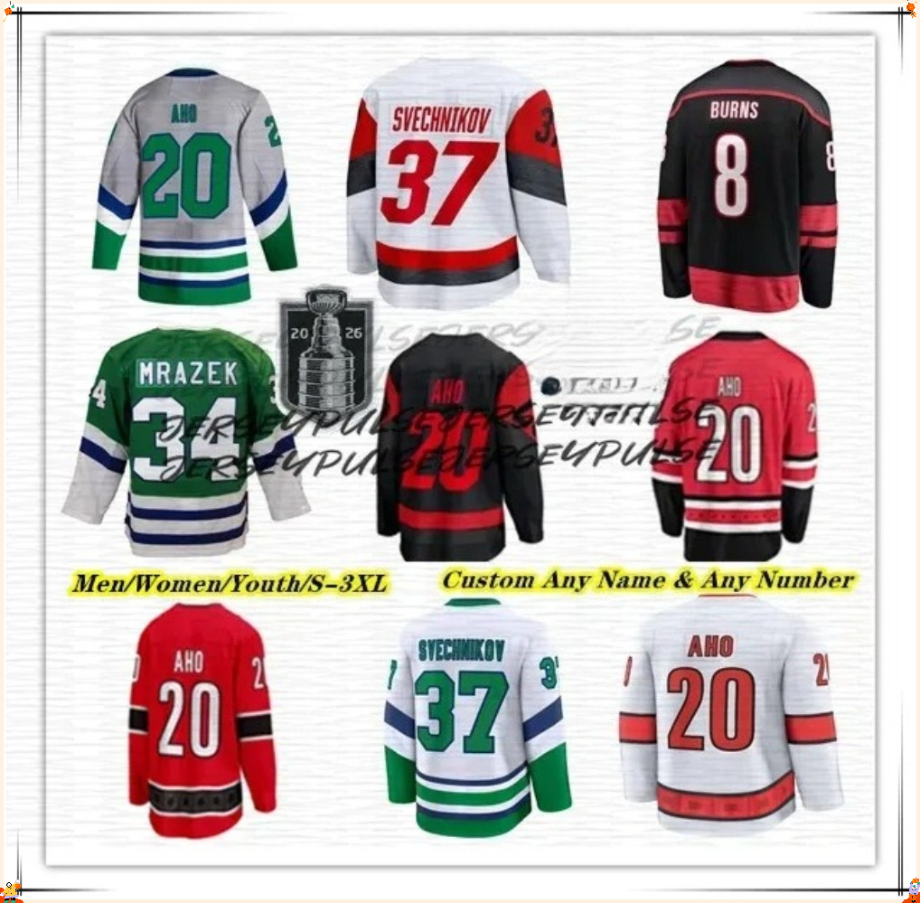 CarolinaS Hurricanes Sebastian Aho Hockey Jersey Taylor Hall Jackson Blake Logan Stankoven K'Andre Miller Nikolaj Ehlers Andrei Svechnikov Anders
